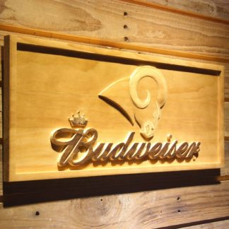 Los Angeles Rams Budweiser Wood Sign neon sign LED