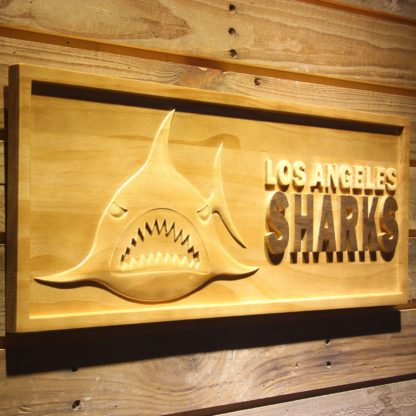 Los Angeles Sharks Wood Sign - Legacy Edition neon sign LED