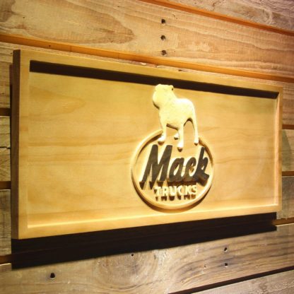 Mack Old Logo Wood Sign neon sign LED