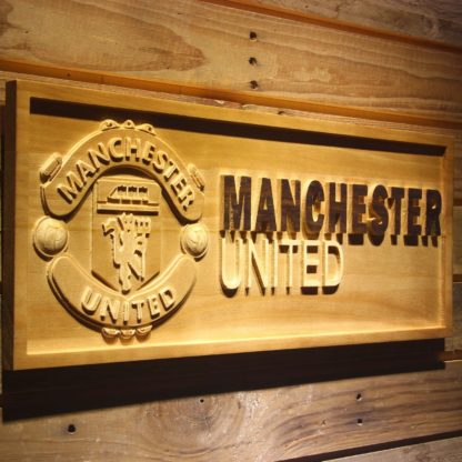 Manchester United Football Club Wood Sign neon sign LED
