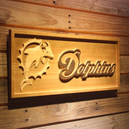 Miami Dolphins 2 Wood Sign - Legacy Edition neon sign LED