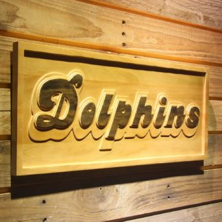 Miami Dolphins 1980-1996 Wood Sign - Legacy Edition neon sign LED