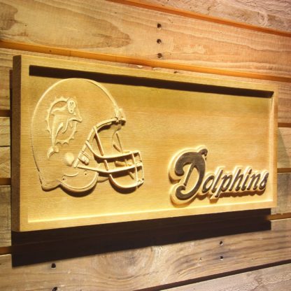 Miami Dolphins Helmet Wood Sign - Legacy Edition neon sign LED