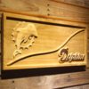 Miami Dolphins Split Wood Sign - Legacy Edition