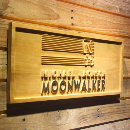 Michael Jackson Moonwalker Bars Wood Sign neon sign LED