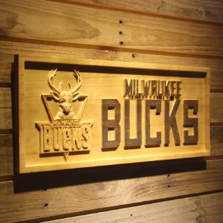 Milwaukee Bucks Wood Sign - Legacy Edition neon sign LED