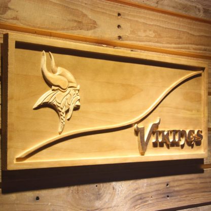 Minnesota Vikings Split Wood Sign neon sign LED
