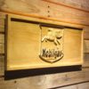Mobilgas Old Shield Logo Wood Sign