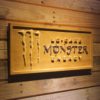 Monster Energy Lo-Carb Wood Sign