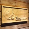 New England Patriots Coors Light Helmet Wood Sign