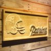 New England Patriots Helmet Wood Sign