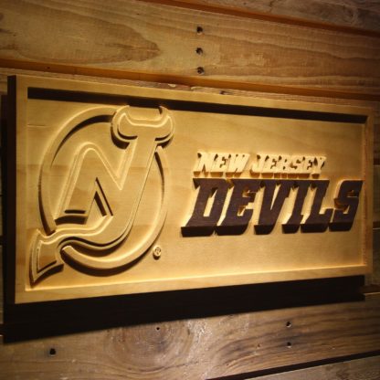 New Jersey Devils Wood Sign neon sign LED