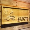 New Orleans Saints Helmet Wood Sign