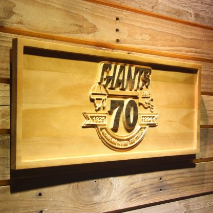 New York Giants 70th Anniversary Logo Wood Sign - Legacy Edition neon sign LED