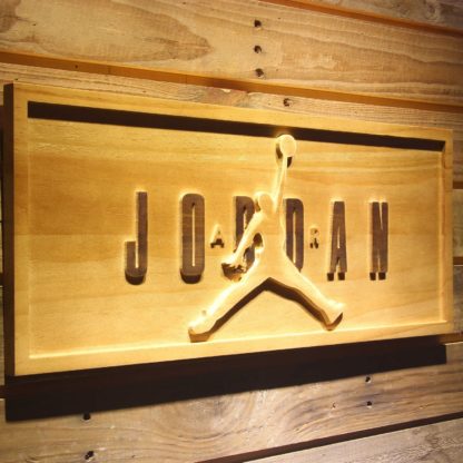 Nike Air Jordan Jumpman Logo 1 Wood Sign neon sign LED