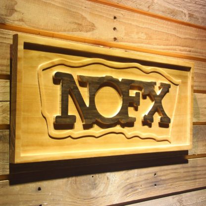 NOFX Border Wood Sign neon sign LED