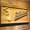 Oakland Athletics Elephant Logo Wood Sign