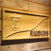 Oakland Raiders Split Wood Sign