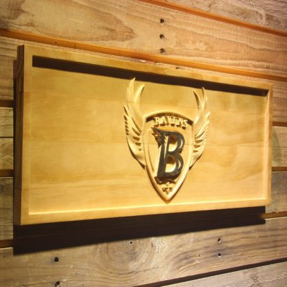 Baltimore Ravens 1996-1998 B Wood Sign - Legacy Edition neon sign LED