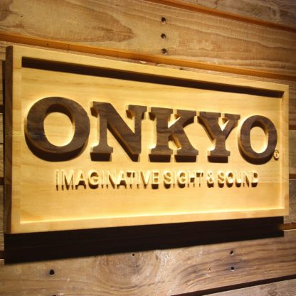 Onkyo Wood Sign neon sign LED