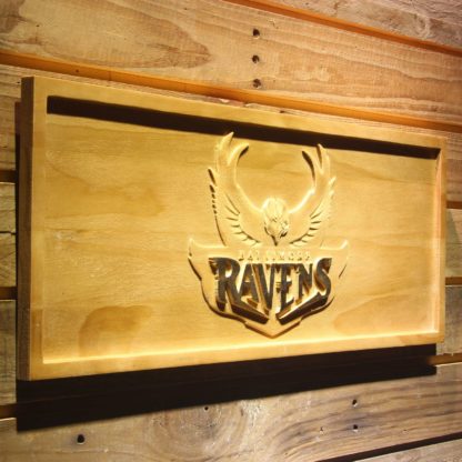 Baltimore Ravens 1996-1998 Logo Wood Sign - Legacy Edition neon sign LED