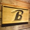 Baltimore Ravens B Logo Wood Sign