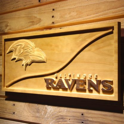 Baltimore Ravens Split Wood Sign neon sign LED