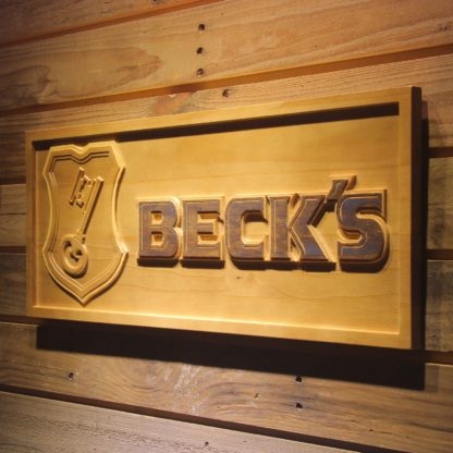 Beck`s Wood Sign neon sign LED