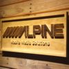 Alpine Mobile Media Solutions Wood Sign
