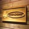 Bud Light Shamrock Outline Wood Sign