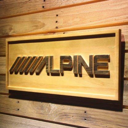 Alpine Wood Sign neon sign LED