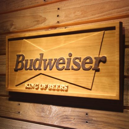 Budweiser King of Beers Wood Sign neon sign LED