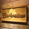 Budweiser Shamrock Outline Wood Sign