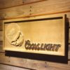 Buffalo Bills Coors Light Helmet Wood Sign