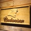 Carolina Panthers Budweiser Wood Sign