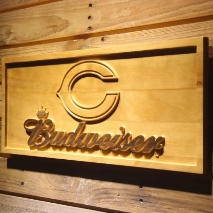 Chicago Bears Budweiser Wood Sign neon sign LED