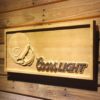 Chicago Bears Coors Light Helmet Wood Sign
