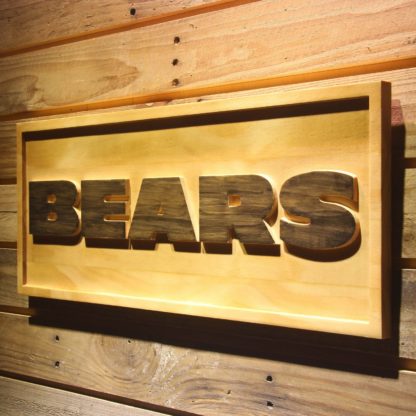 Chicago Bears Text Wood Sign neon sign LED