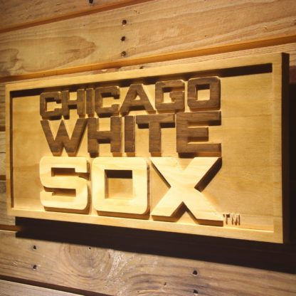 Chicago White Sox 2 Wood Sign neon sign LED