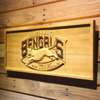 Cincinnati Bengals 30th Anniversary Logo Wood Sign - Legacy Edition neon sign LED