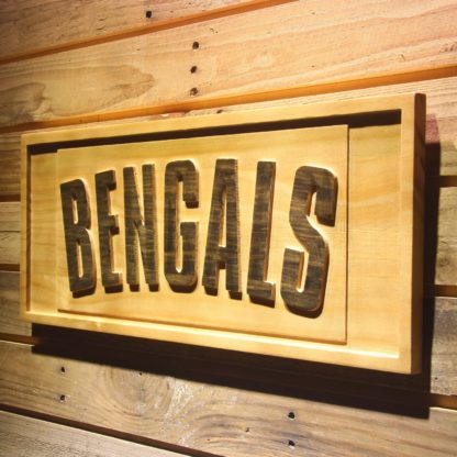 Cincinnati Bengals 1980 Logo Wood Sign - Legacy Edition neon sign LED