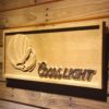 Cincinnati Bengals Coors Light Helmet Wood Sign
