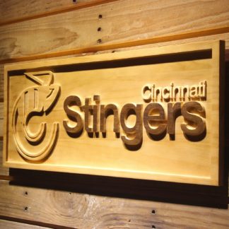 Cincinnati Stingers Wood Sign - Legacy Edition neon sign LED