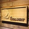 Cleveland Browns Coors Light Helmet Wood Sign