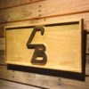 Cleveland Browns Unused CB Logo Wood Sign - Legacy Edition