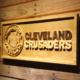 Cleveland Crusaders Wood Sign - Legacy Edition neon sign LED
