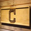 Cleveland Indians C Wood Sign