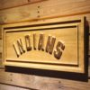 Cleveland Indians Text Wood Sign