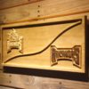 Arkansas Razorbacks Split Wood Sign