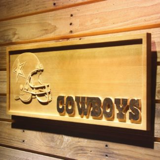 Dallas Cowboys Helmet Wood Sign neon sign LED